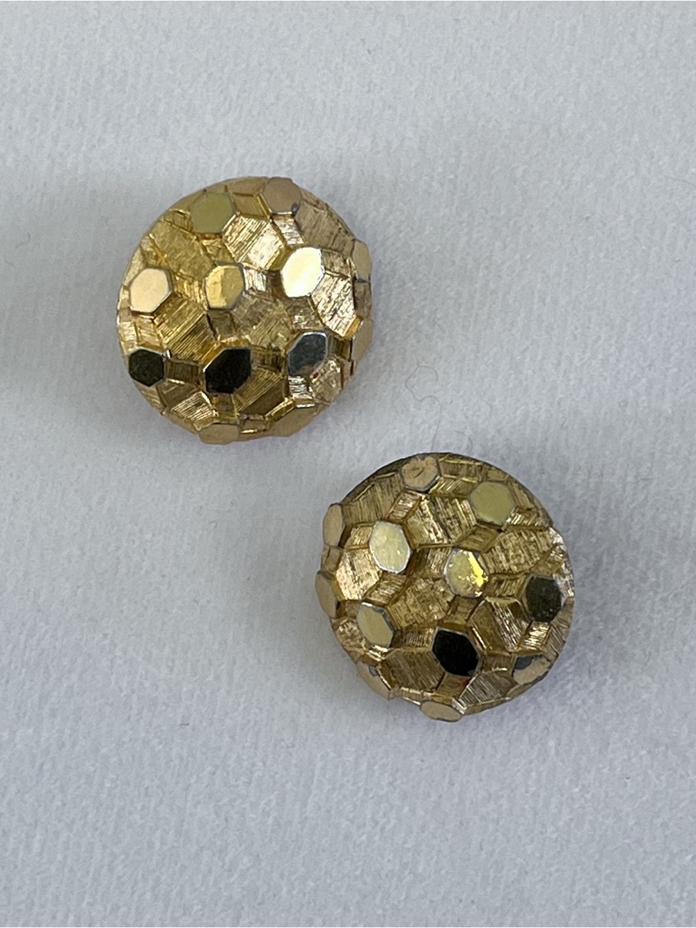 1980s Boucher Gold Toned Clip On Earrings